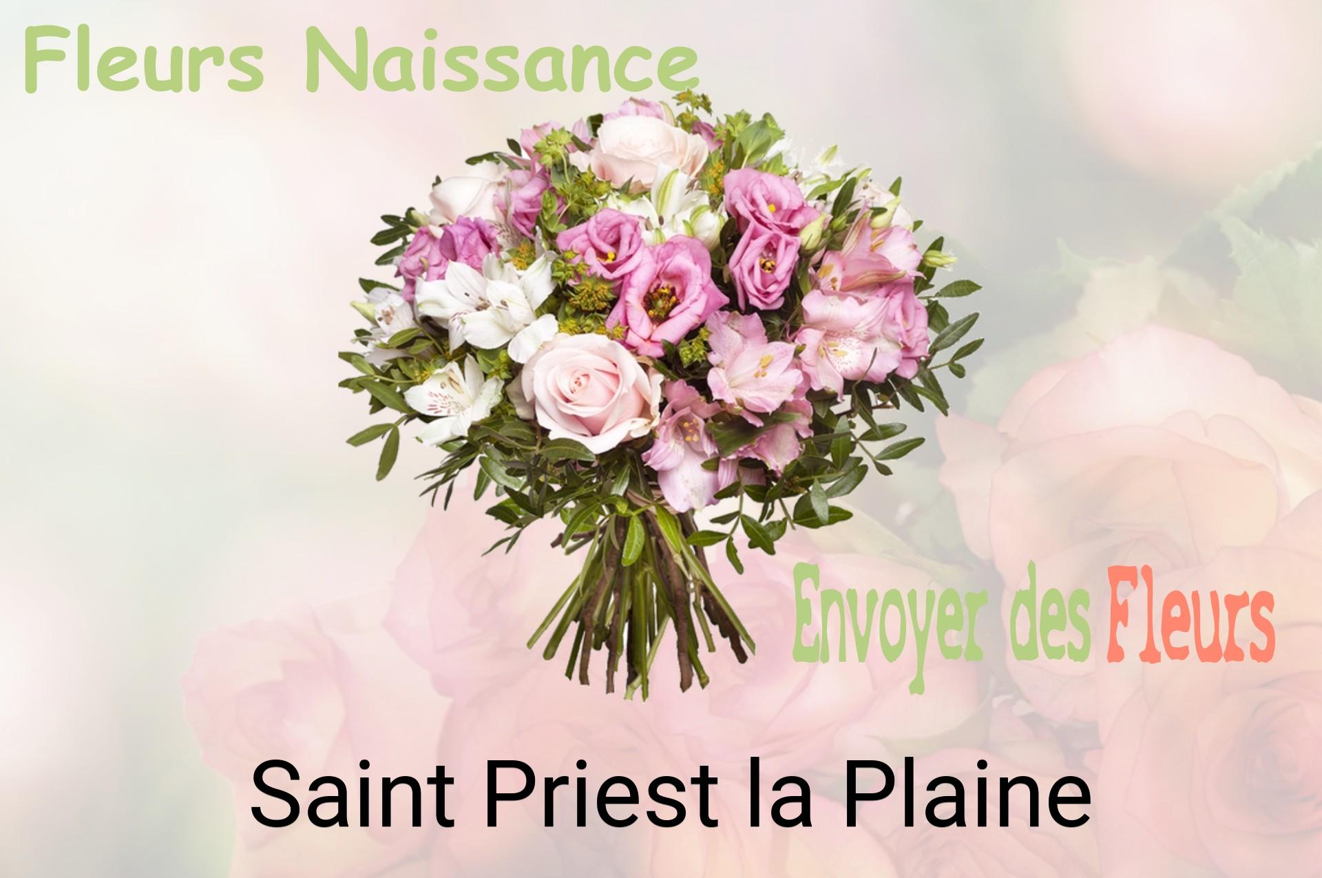 Bouquet de fleurs de naissance livré à Saint-Priest-la-Plaine