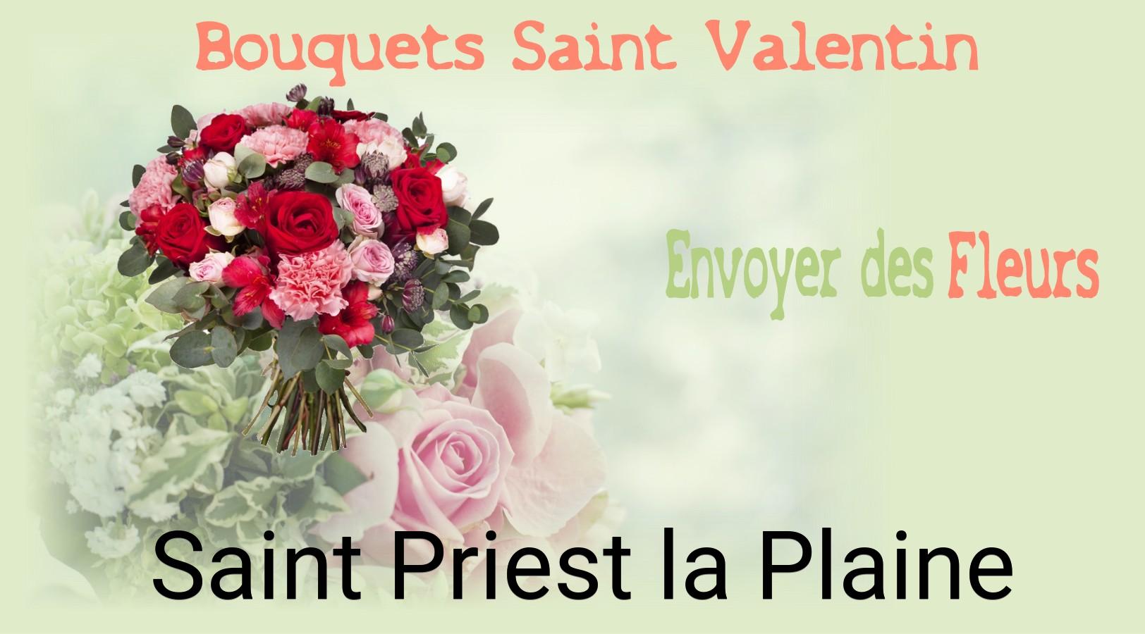 Roses de Saint-Valentin livrées à Saint-Priest-la-Plaine